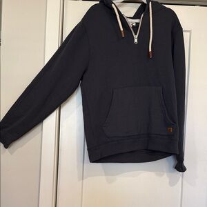 Men's Navy Hoodie with Rope detail
